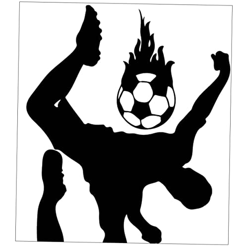 Cabilock Fußball-wanda Kleber Spielen Sport Wandtattoo Fußballaufkleber Für Kinder Kinderzimmer Wandkunst Fußball-sport-wandaufkleber Fußballtor Wandtattoo Pvc Ziel Generation Entfernbar