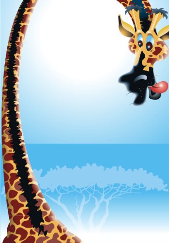 PEMA INDIGOS UG - Wandtattoo Wandsticker Wandaufkleber Aufkleber bunt farbig MF532 Giraffe ernährt Sich von Blätter n 180 x 118 cm