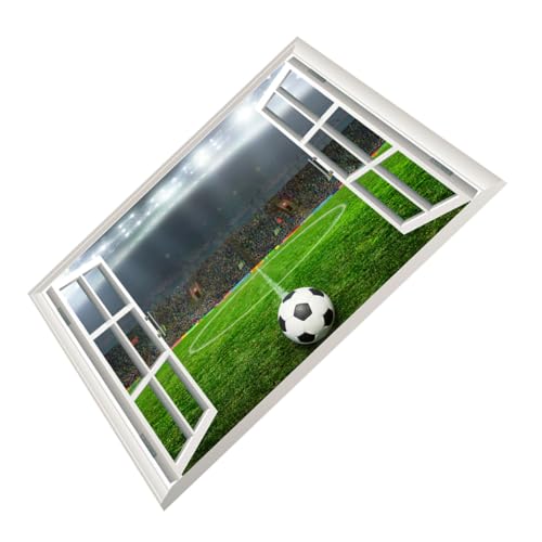 Fußball-Wanddekorationen wall stickers for room kinderzimmer wanddeko wandsticker schlafzimmer wall decal Spielzimmer Fenster Fußball-Wandaufkleber Wandtattoo für Jungen PVC Gadpiparty