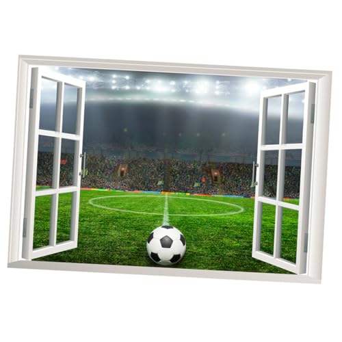 Housoutil Fußball Wandtattoo wall stickers for room kinderzimmer wanddeko tapetenablöser Wanddekoration für Jungen sport wandtattoo Fußballzimmer Fußball-Wandaufkleber PVC