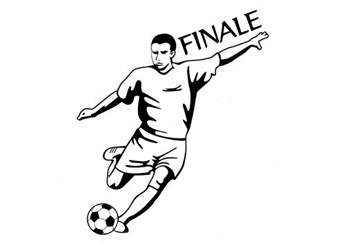 Wandtattooladen Wandtattoo - Fußball Finale Größe:85x100cm Farbe: silber