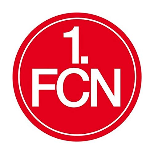 1. FC Nürnberg Autoaufkleber Logo 18 cm, Sticker, Aufkleber FCN - Plus Lesezeichen Wir lieben Fußball