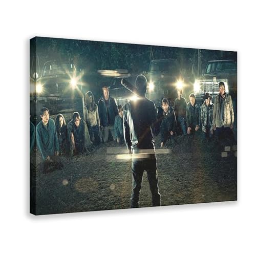 The Walking Dead 71 Leinwand-Poster, Wandkunst, Dekordruck, Bild, Gemälde für Wohnzimmer, Schlafzimmer, Dekoration, Rahmenstil, 60 x 90 cm