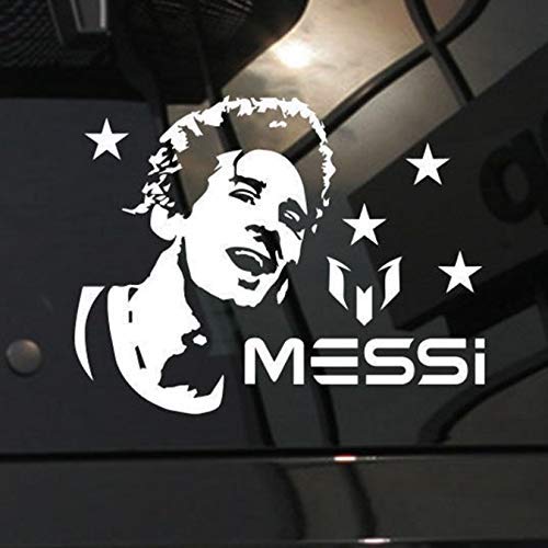 bingcheng Messi Fußballspieler Aufkleber Sport Fußball Auto Aufkleber Helme Kinderzimmer Poster Vinyl Wandtattoos Fußball Aufkleber 43X58Cm