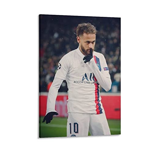 Neymar Jr 2023 Fußball-Leinwand-Kunstdrucke, Poster, Foto, Bild, Malerei, Poster, Raumdekoration, 30 x 45 cm