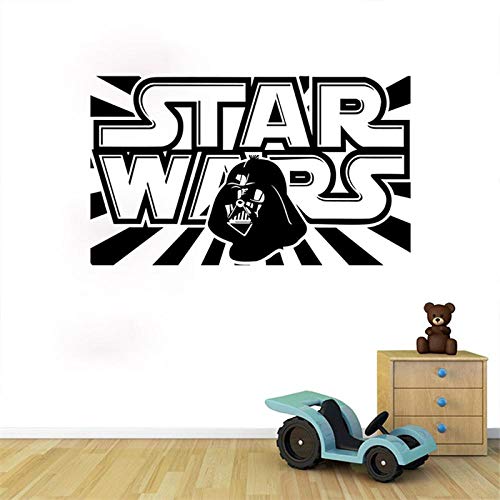 Star Wars Jungenzimmer Wohnzimmer Wanddekor Vinyl Wandaufkleber Abnehmbare Kunst DIY Abziehbilder Elektronisches Spiel Wettbewerb Wandtattoo 42x71CM