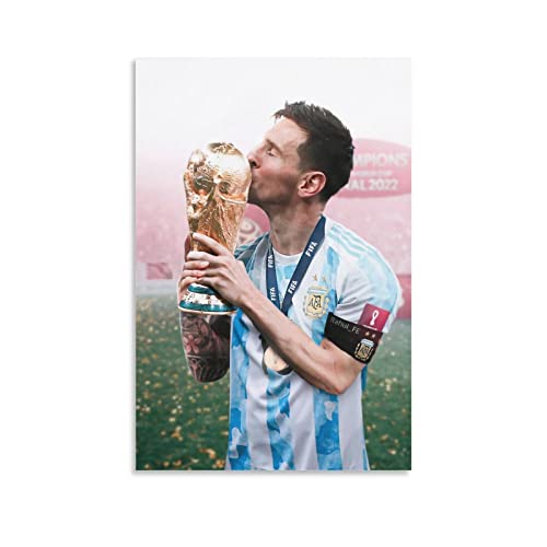 FENGXIANG 2022 Weltmeisterschaft Argentinien Poster Messi Fußball Poster (11) Kunstwerke Leinwand Poster Wandkunst Drucke Zuhause Moderne Dekoration 40 x 60 cm