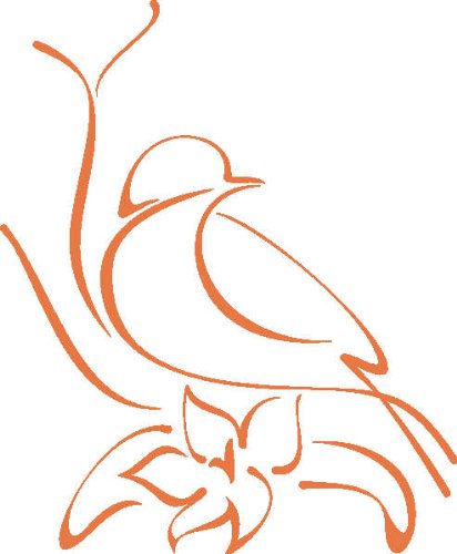 PEMA INDIGOS UG - Wandtattoo Wandsticker Wandaufkleber Aufkleber D357 Papagei auf dem Nest 80x65 cm - hasselnussbraun