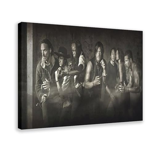 The Walking Dead 85 Leinwand-Poster, Wandkunst, Dekordruck, Bild, Gemälde für Wohnzimmer, Schlafzimmer, Dekoration, Rahmenstil, 60 x 90 cm
