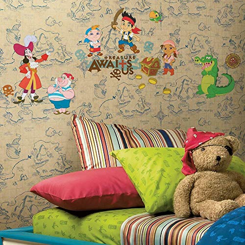 Joy Toy RM-Disney Jake und die Piraten Wandtattoo, PVC, Natur, 29 x 13 x 2.5 cm