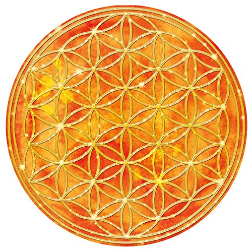 Kiwistar Blume des Lebens - Baum WANDTATTOO in 6 Größen - Wandaufkleber (20 x 20 cm, Feuer_bunt) - Dekoration für Kinderzimmer Schlafzimmer Wohnzimmer Küche Badezimmer