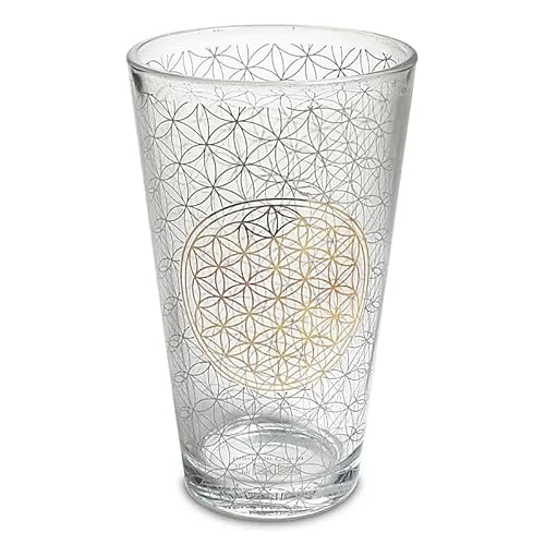 Panotophia Trinkglas Blume des Lebens - 480 ml