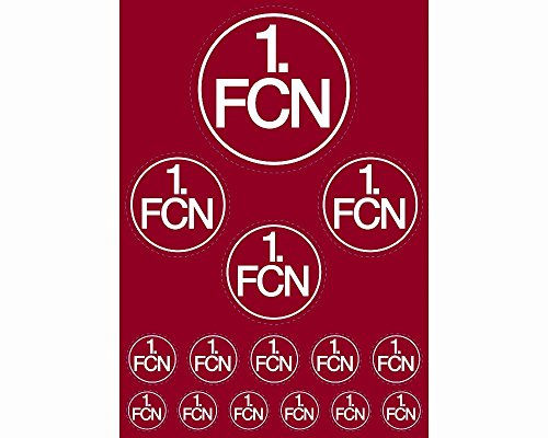 AUFKLEBERKARTE STICKER AUFKLEBER  Logo  1. FC NÜRNBERG 1. FCN NEU