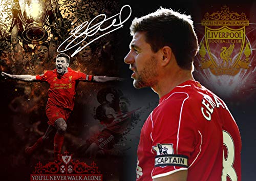 Salopian Sales Steve Gerrard Poster - Liverpool Legende - motivierend - inspirierend - Druck - Bild - Poster A3