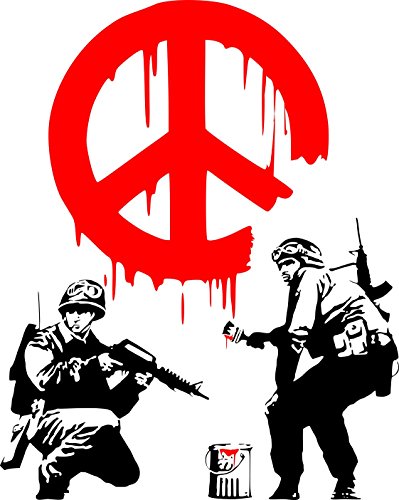 Wandtattoo, Banksy, CND Soldaten, 50 x 70 cm