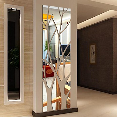  Wandaufkleber DIY 3D Spiegel,VENMO Modern Wohnkultur Wandtattoo Aufkleber Abnehmbar Tapete für Wohnzimmer Schlafzimmer