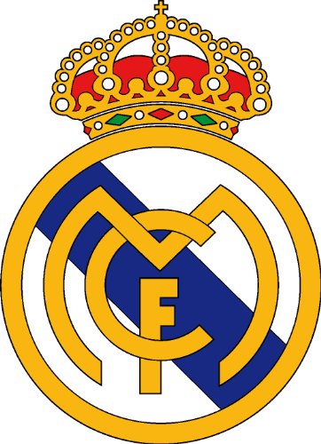 Aufkleber, Real-Madrid-Logo, 60 cm