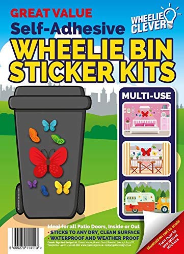 Wheelie Bin Stickers - Butterfly by Classic Sign & Design