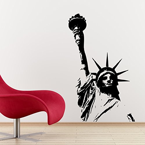 THE VINYL BIZ Statue of Liberty USA Wall Sticker.WANDTATTOO WANDAUFKLEBER Wall Sticker Decals