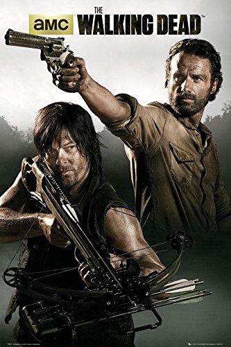 The Walking Dead Poster Rick Grimes & Daryl Dixon (61cm x 91,5cm) + Ü-Poster