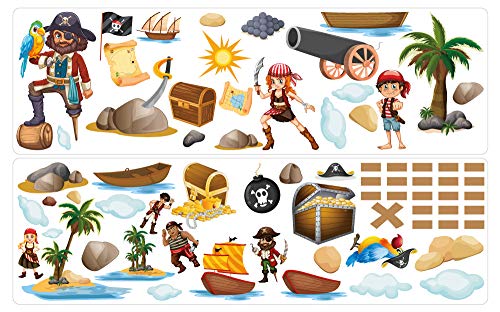 Wandtattoo Pirat Auf Piratenschiff Furs Kinderzimmer