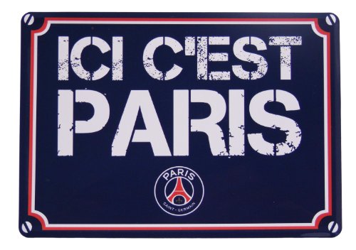 PARIS SAINT GERMAIN, offizielles Collection-Straßenschild, Fußball, League, Größe 1, 15 x 20 cm
