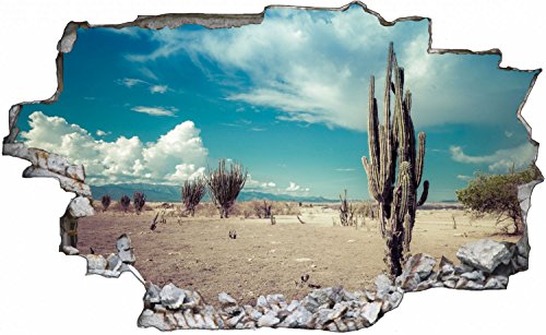 Kaktus Savanne Nevada Wandsticker Wandaufkleber C0706 Größe 60 cm x 90 cm
