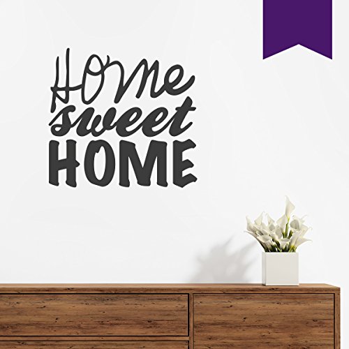 Wandkings Wandtattoo  home sweet home  40 x 38 cm violett - erhältlich in 33 Farben