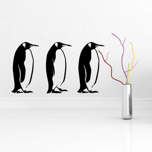 Ambiance-Live Pinguine, die treten - 45 x 30 cm, Apfelgrün