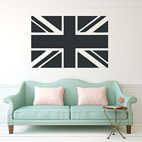 Geiqianjiumai Britische Flagge grüne wandaufkleber raumdekoration wandbild Applique Schlafzimmer DIY Wohnzimmer Schlafzimmer Vinyl tapete schwarz 30x42 cm