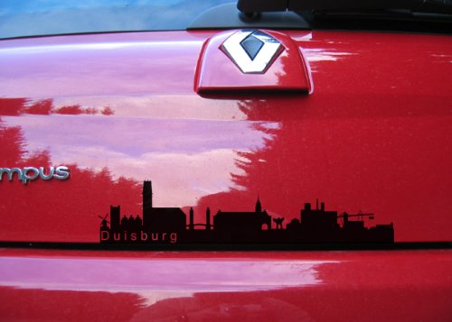 Wandtattoo Autoskyline Duisburg
