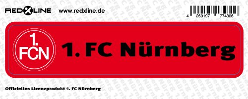 STICKER AUFKLEBER  Schrift  1. FC NÜRNBERG 1. FCN NEU