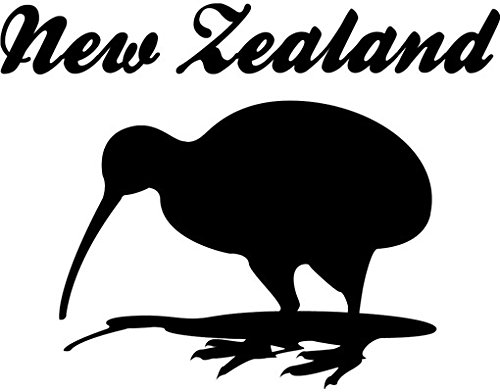 Wandtattoo No.JS38 New Zealand Kiwi Tiere Vogel Neuseeland Australien Maori, Farbe:Schwarz;Größe:25cm x 33cm