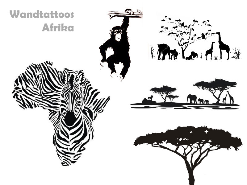 Tiere Details about    Wandtattoo Zebra Afrika Wandsticker Wanddekoration Wandaufkleber