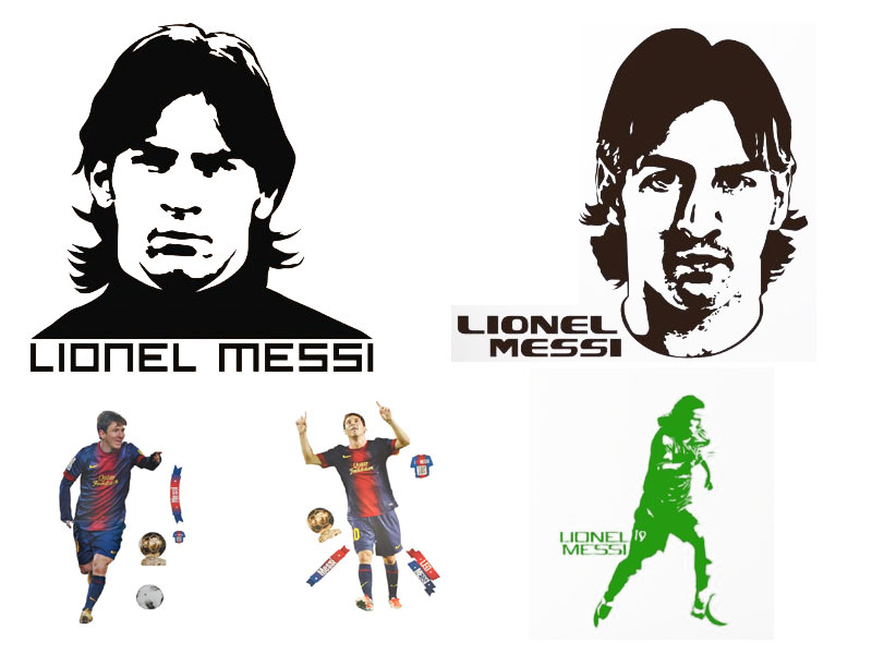 Wandtattoos von Lionel Messi