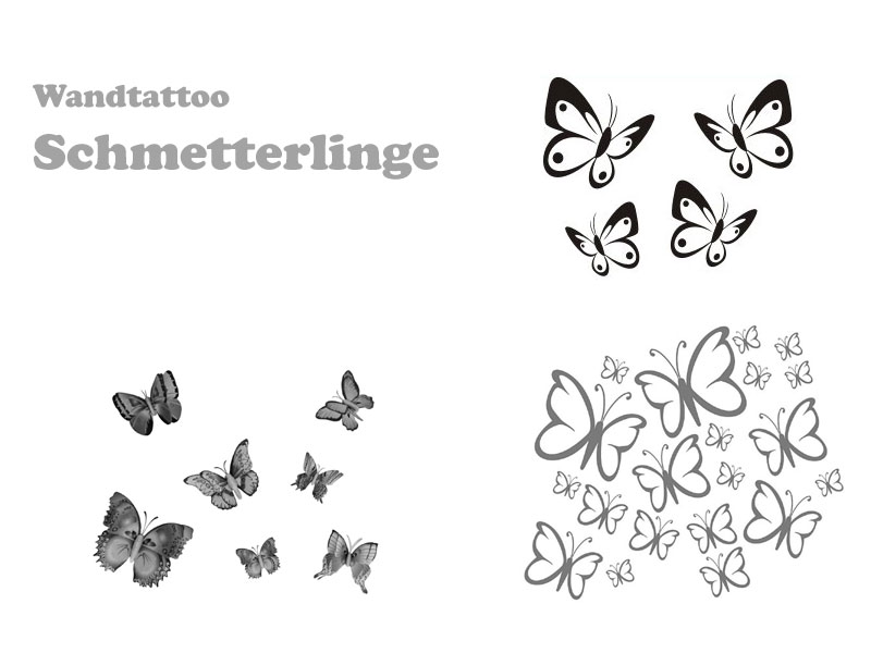 Wandtattoo Schmetterling 3D